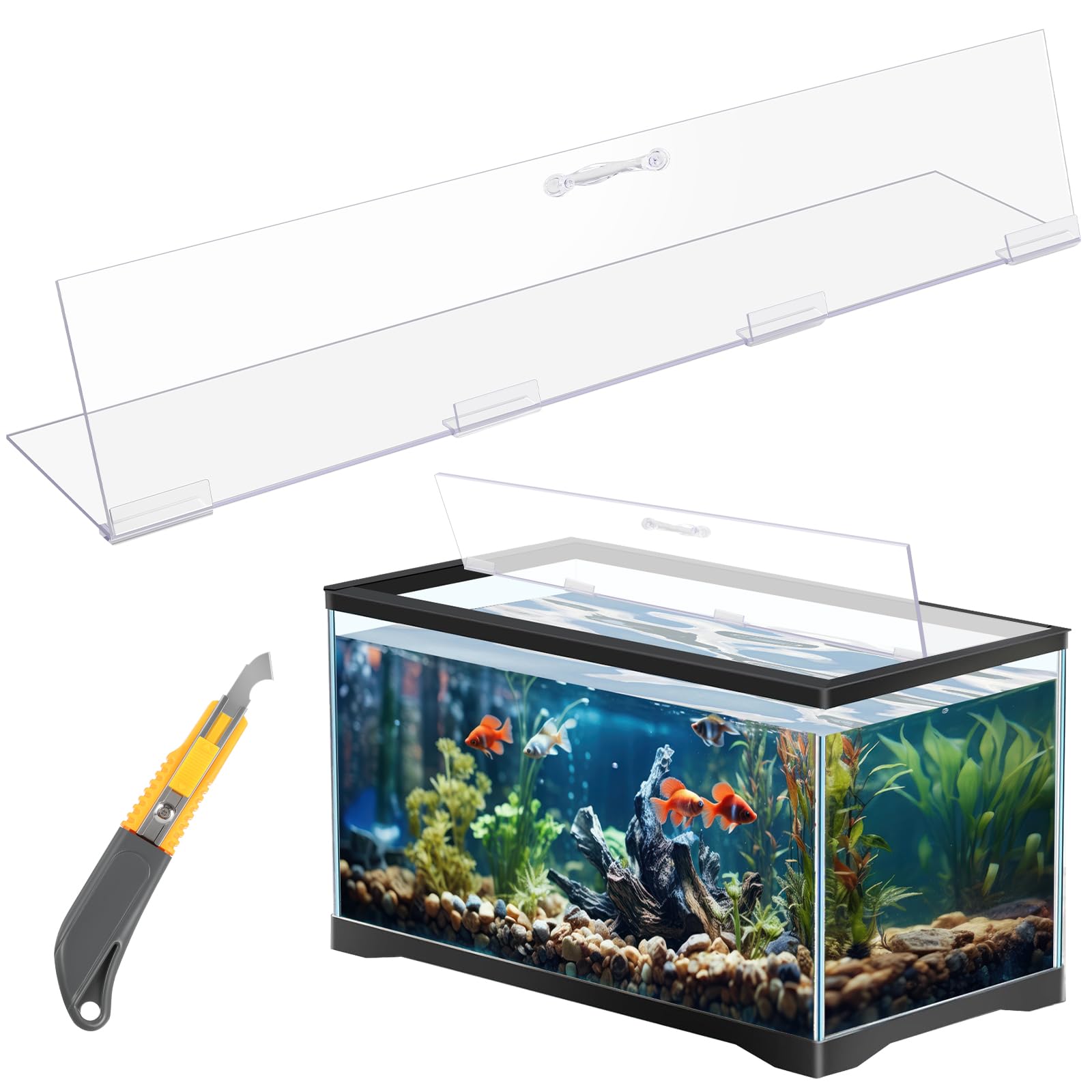 Sieral Aquarium Polycarbonate Canopy Set 29 x 11.38