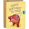Sleazy Greetings Funny Birthday Card for Women - Moo Deng Birthday Card for Her - Funny Hippo Birthday Card for Mom, Aunt, or Sister - Moo Deng Pygmy Hippopotamus Viral Meme Birthday Card for Best Friend