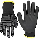 Carhartt Men's GC0823M Thermal Knuckle Guard Nitrile Glove