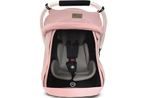 YAZELY CarSeat Covers for Babies - Universal Baby Car Seat Covers for Girl Summer Infants Carseat Covers Breathable with Inner Bug Nets Covers Dustproof Privacy Shade Protection Baby Covers with Hoop