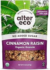 Alter Eco Cinnamon Raisin Granola, Healthy, Organic Breakfast & Snack, Naturally Sweetened with Fruit, Vegan, No Artificial S