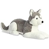 Aurora® Snuggly Super Flopsie™ Husky Stuffed Animal - Large Size for Giant Cuddles - Perfect for Decorating Rooms and Birthday Gifts - White 25 Inches