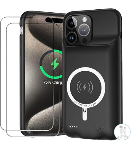 Amazon.com: Battery Case for iPhone 16 Pro Max, Enhanced 12000mAh