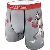 Good Luck Undies Men's Cats & Dogs Boxer Brief Underwear