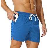 AIMPACT Mens Mesh Athletic Shorts Gym Athletic Workout Shorts for Men 5 Inch Running Shorts with Pocket