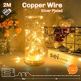 cshare Battery Fairy Lights 20 LEDs 2m Copper Wire IP65 Waterproof Warm White view 2