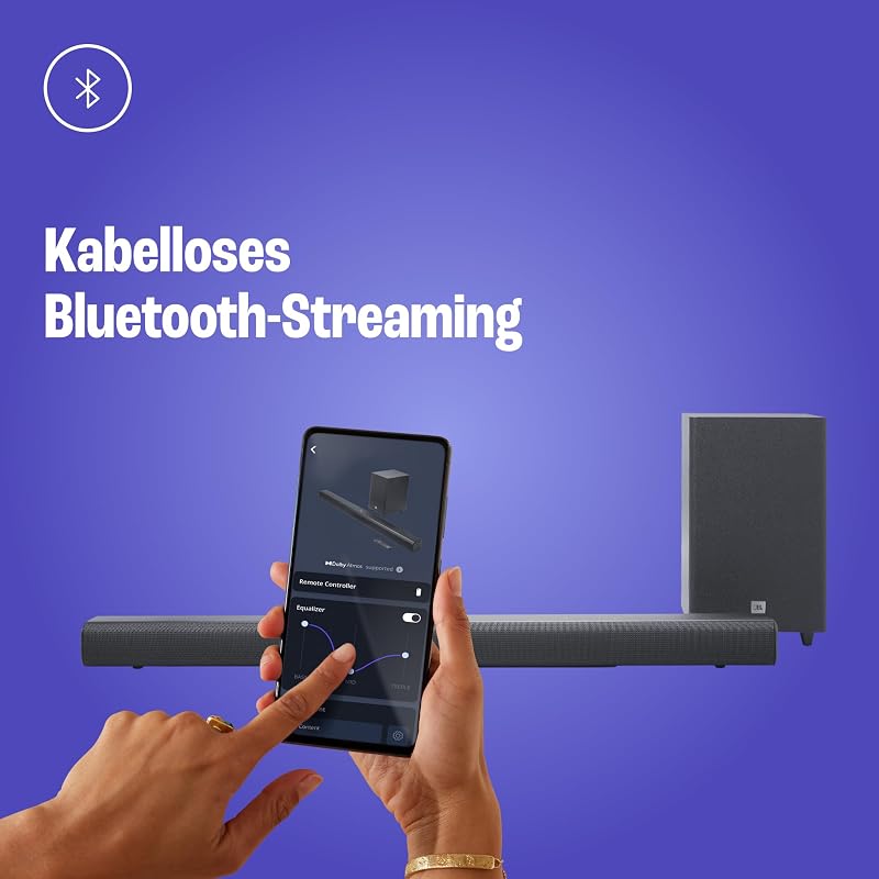 Cinema SB 550 – 3.1-Kanal-Soundbar mit integriertem Subwoofer für Heimkino Sound-System – Mit Bluetooth-Musik-Streaming und Dolby Audio – Schwarz