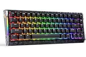 ATTACK SHARK R68HE 60% Wired Rapid Trigger 8K Mechanical RGB Gaming Keyboard with 0.005mm RT Accuracy,0.08ms Latency,256K Sca