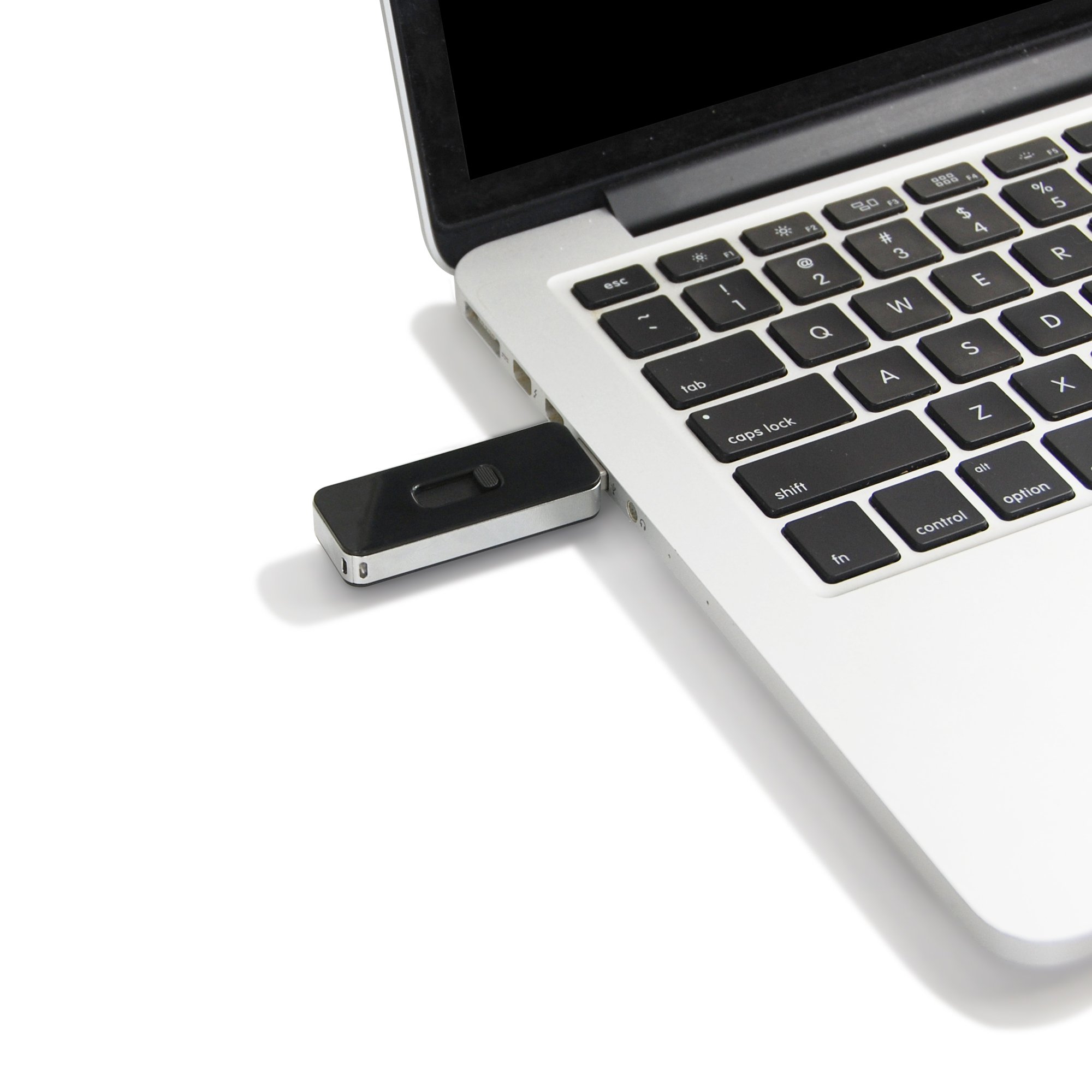 Sampino 16GB USB 3.0 Retractable Capless Flash Drive,Compatible for Windows 8, 7, Vista, XP, Mac (Black)