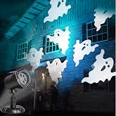 EAMBRITE Halloween Projector Lights, Rotating Ghost Projector Halloween Decorations Outdoor, Dynamic Ghost Projector Waterproof Halloween Decor for Yard Party Garden Wall Indoor Outdoor