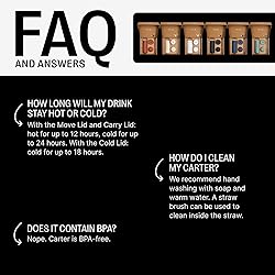 Fellow 16 oz Carter Bundle (3 in 1) Travel Mug with