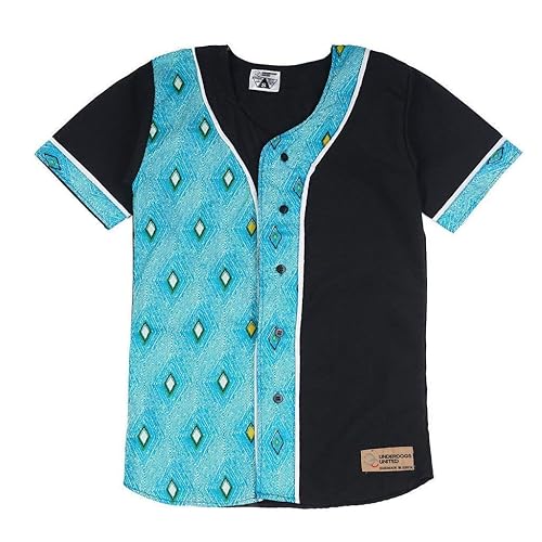 turquoise baseball jersey