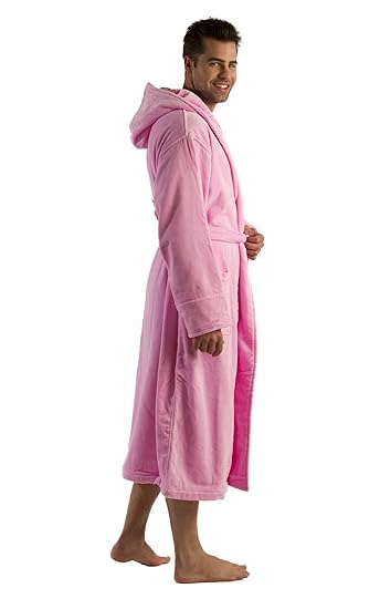 mens pink robe