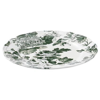Ikea 304 084 65 Arv Side Plate White Green Amazon Co Uk