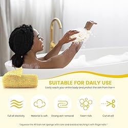 ZOCY African Net Sponge, Authentic Exfoliating Body