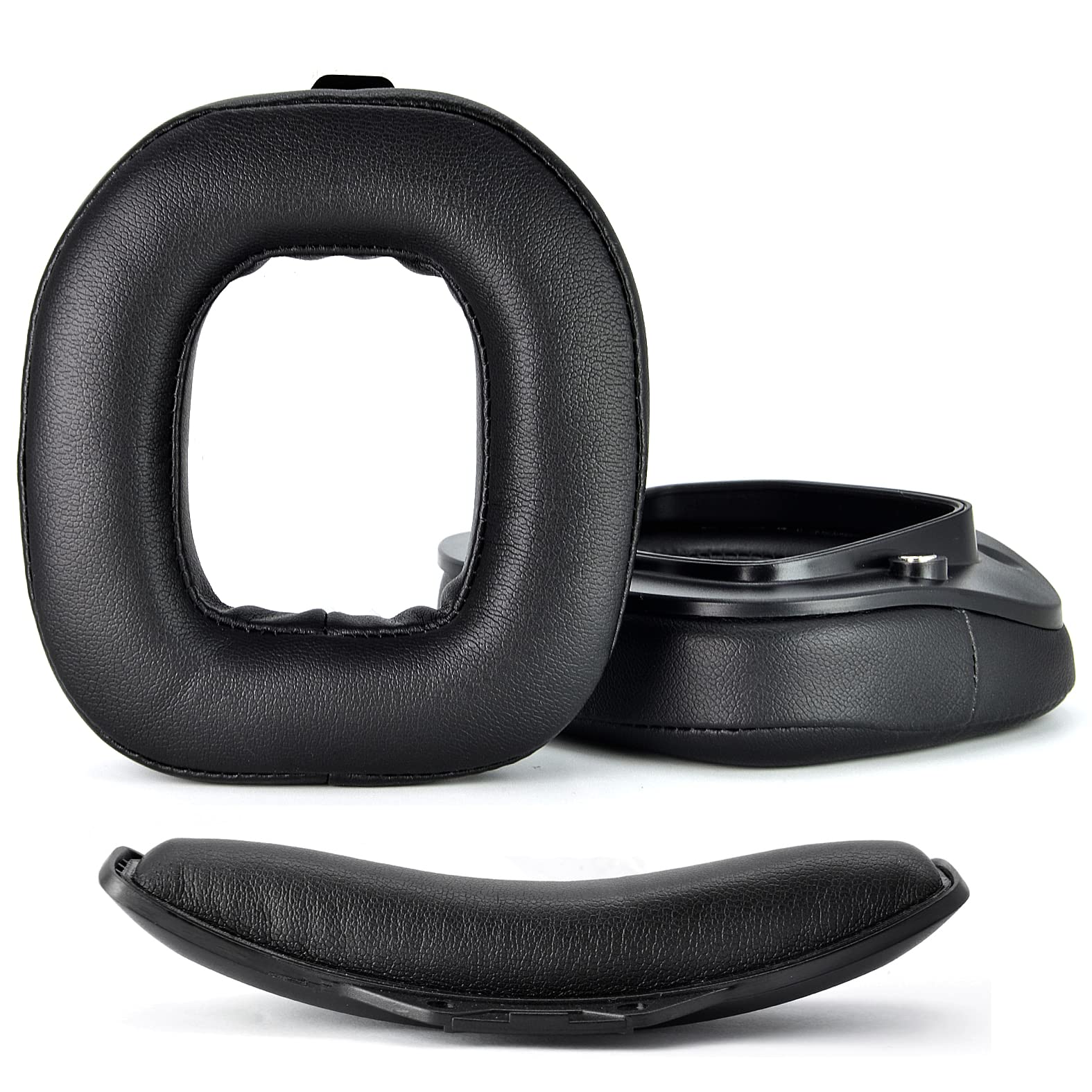 XBERSTAR Astro A40 TR Replacement Ear Pads Headband Cushions for Astro A40TR Headphones (Protein Leather earpad+Headband)