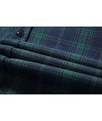 ZITY Men's Flannel Hoodie Shirts Casual Button Down