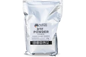 Rustic United DTF Powder, 1KG / 35.3oz Hot Melt PreTreat Adhesive Digital Transfer Direct Print Sublimation for All Type of G
