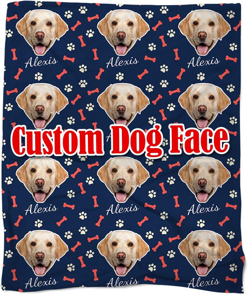 get your dog's face on a blanket