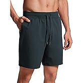 CRZ YOGA Men's Four-Way Stretch Workout Shorts - 7'' Soft Durable for Casual Athletic with Pockets