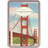 Cavallini San Francisco Carte Postale, 18 Postcards per Tin
