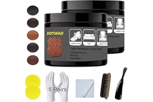 DOTUHAO Dark Brown Leather Recoloring Balm,Leather Scratch Repair, Leather Dye,Leather Paint,Leather Restorer for Shoes, Sofa,Purse Handbags,Couch, Car Seat,Coat and Jacket