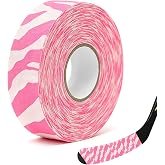 Yuecoom 2.5cmx25m Lacrosse Tape, Hockey Protective Tape Lacrosse Tape Pink Hockey Tape Hockey Grip Tape for Stick Sport Safety Badminton Pole Pads Hockey Stick Tapes Equipment