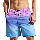 MADHERO Mens Swim Trunks Short Bathing Suit with Mesh Lining Swimming Shorts
