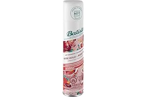 Batiste Dry Shampoo Spray, Rose Gold Scent, 200-ml, Leaves Hair Smelling Great, Instantly Refresh Hair and Absorb Oil Between
