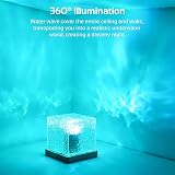 JIAWEN Galaxy Projector Light Ocean Wave 16 Colors 30 Modes 360° Ceiling view 6