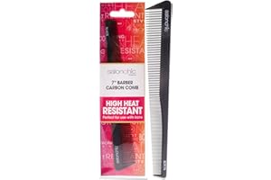 Barber Taper Carbon Comb High Heat Resistant 7 by SalonChic for Unisex - 1 Pc Comb
