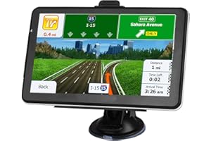 Navigation System for Cars, Latest 2026 Map, 7 inch Touch Screen Real Voice Spoken Turn-by-Turn Direction Reminding, Vehicle 