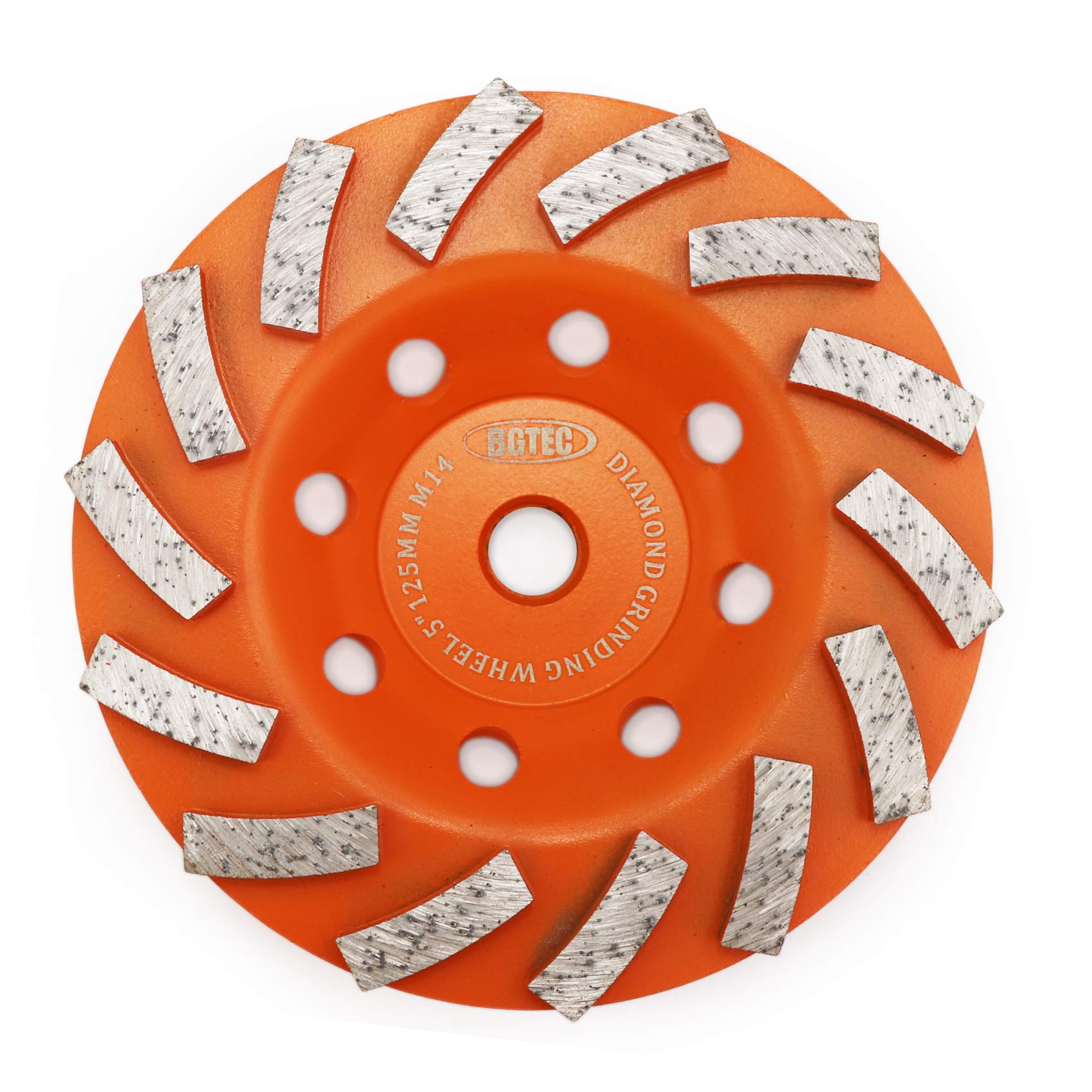 BGTEC Diamond Turbo Row Grinding Cup Wheel for Marble Concrete Masonry 125MM