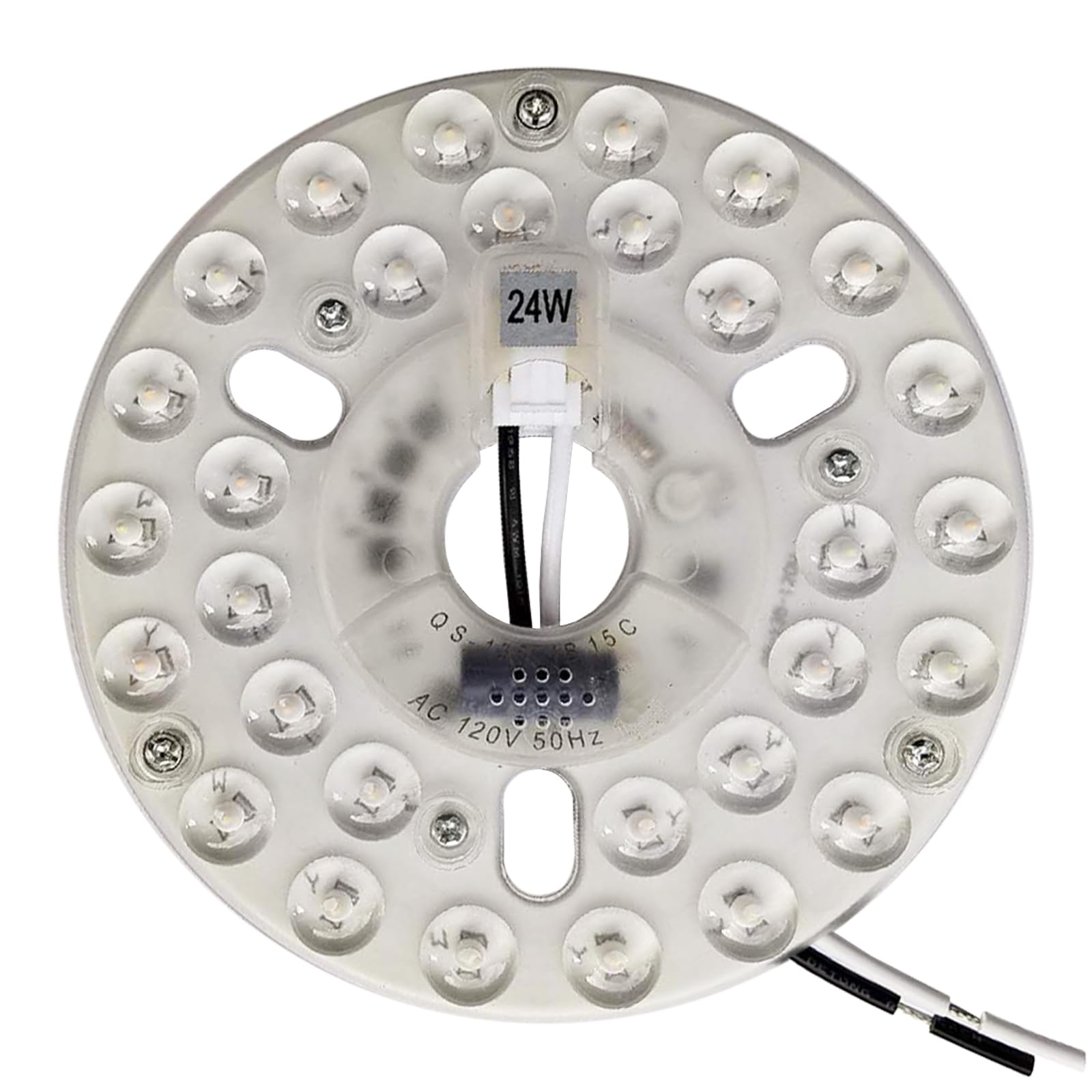 Photo 1 of 24W 5.3" LED Ceiling Fan Light Kit Replacement LED Light Board Panel with 3 Color Temperature Memory Function
