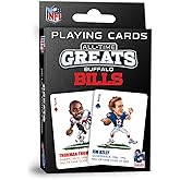 Masterpieces NFL Buffalo Bills Playing Cards – Officially Licensed 54-Card Deck for Adults and Kids – Poker Set and Collectible Game Night Accessory – Perfect Buffalo Bills Gifts for Men and Fans