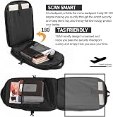 WENIG 50L Extra Large Backpack USB Port Anti Theft TSA Travel Laptop Bag 17 Inch view 4