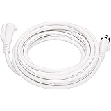 Amazon Basics Extension Cord - 15-Foot, White