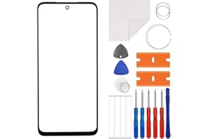 E-yiiviil Front Glass (Without LCD Display) Compatible with Moto G15 4G XT2521-3 6.72 inch inch with Tools
