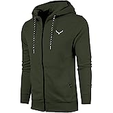 SCREENSHOT Sports Men's Gym Workout Full-Zip Hooded Active Sweatshirt