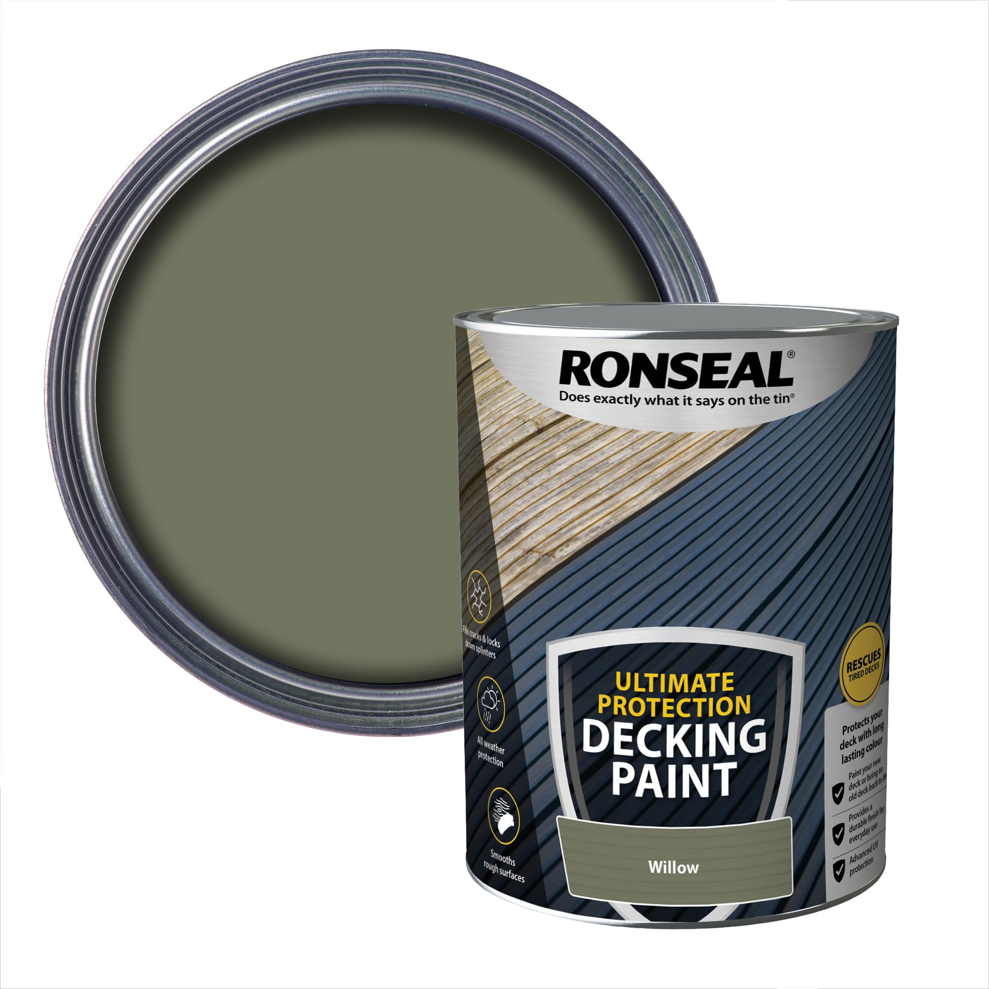 RONSEAL ULTIMATE DECKING PAINT WILLOW 5L
