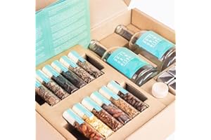 DO YOUR GIN DO Your Whisky | DIY Whiskey Infusion Set | Whiskey Making Kit | 12 Woodchips & Botanicals | 6 Whiskey Stones & Recipe Guide Anniversary, or Birthday Gift for Him