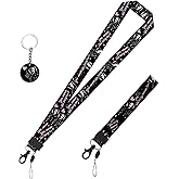 LZXXHM Wristl Strap and Cool Neck Lanyard - Stylish and Versatile Lanyard Set for Keys, Badges, and More
