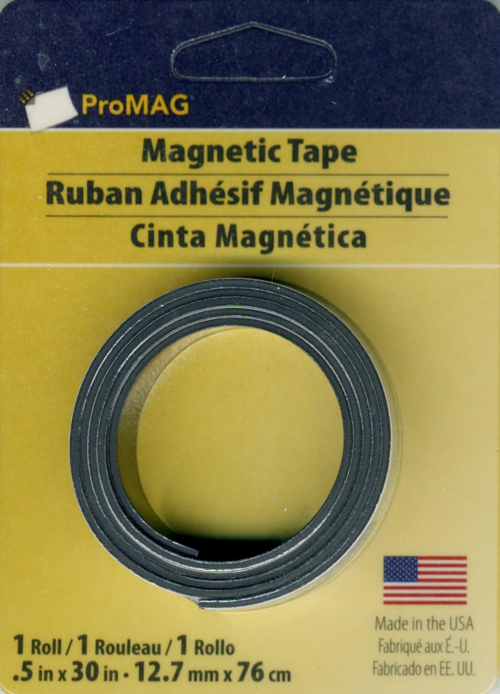 Magnum Magnetics Magnetic Tape, Synthetic Material, Black, 1/2 x 30-Inch