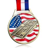 YUJUE Cornhole Medal- Gold, 3 Inch Wide，Neck Ribbons Gold Winner Metal for Tournaments Prize Field Day Games Family Reunions BBQ Tailgating