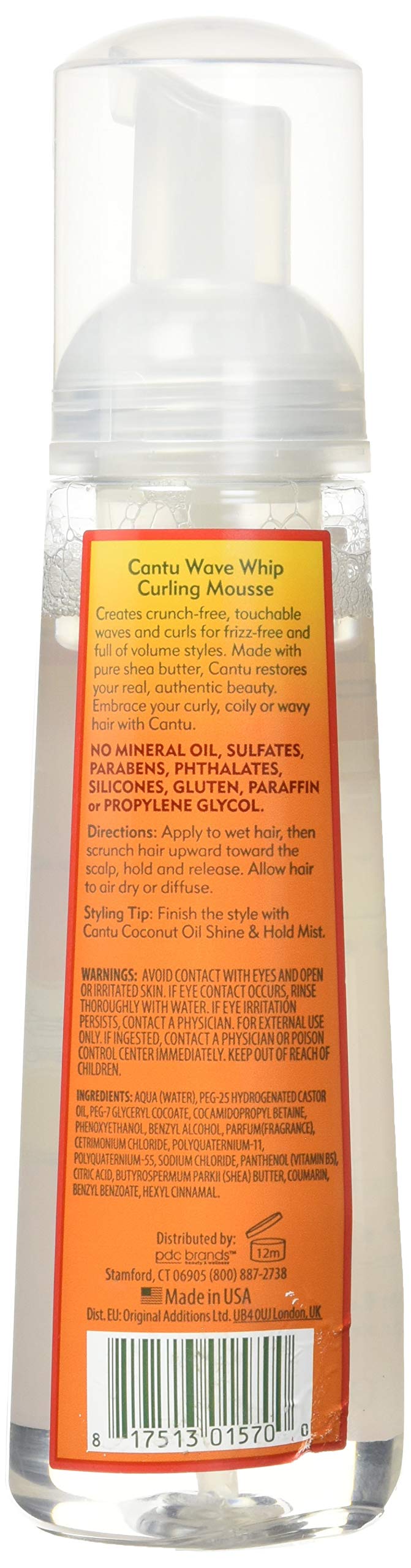 Cantu Natural Hair Wave Whip Curling Mousse 8 4 Oz Buy Online In