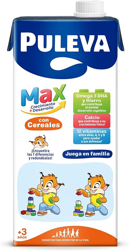 Max Leche de Crecimiento y Desarrollo con Cereales - Pack 6 x 1Lt