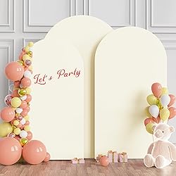 Wokceer Wedding Arch Cover (7.2FT, 6.6FT, 6FT) Set