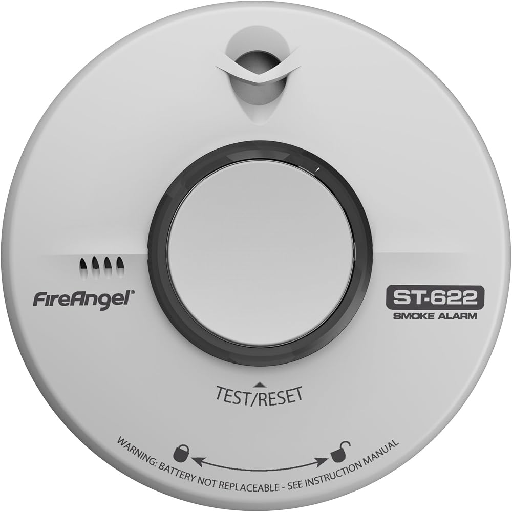 Fireangel ST-622Q 10 Year Thermally Enhanced Optical Smoke Alarm Multi-Colour