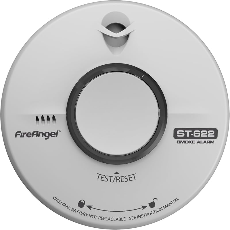 Fireangel ST-622Q 10 Year Thermally Enhanced Optical Smoke Alarm Multi-Colour
