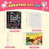 Veopoko 2 Scratch Art Notebook Rainbow Kids Gift 3-10 Years view 6
